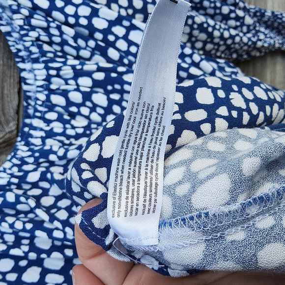 Eloquii Elements Blue & White Blouse Size 18/20 - Picture 9 of 9